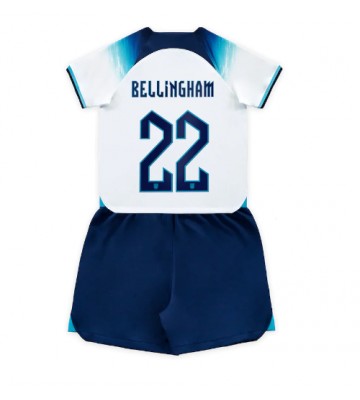England Jude Bellingham #22 Hemmaställ Barn VM 2022 Kortärmad (+ Korta byxor)
